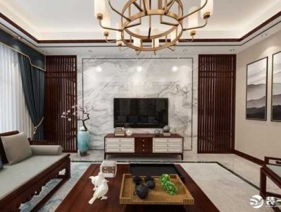 新中式客厅（新中式客厅电视背景墙装修效果图）