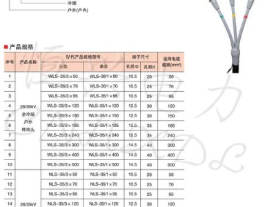 热缩式电缆终端头（热缩式电缆终端头型号规格）