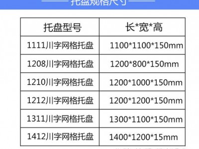 标准托盘规格尺寸（标准托盘规格尺寸用料）