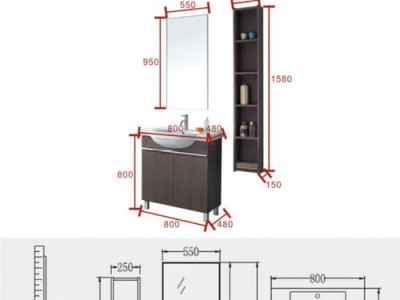浴室柜标准尺寸（浴室柜标准尺寸图）