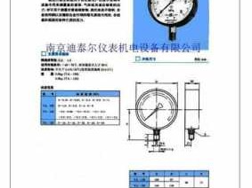 压力表型号（压力表型号说明一览表）