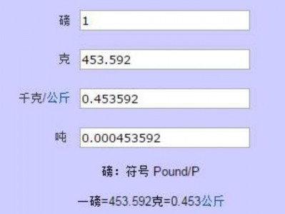 1磅（1磅多少千克）