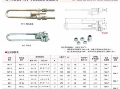 楔形线夹（楔形线夹型号与规格）