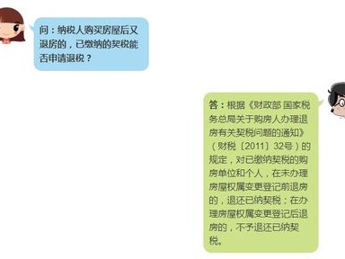 契税退税（契税退税一般要多久才能到账）