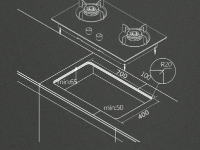 燃气灶安装（燃气灶安装离墙尺寸图）
