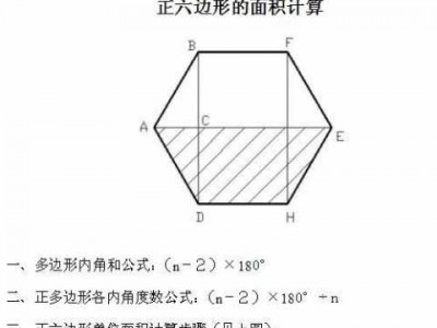 六边形面积计算公式（六边形面积计算公式是什么）