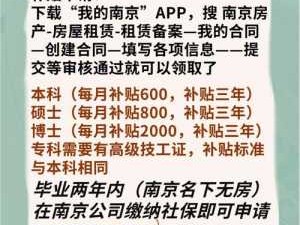 南京住房补贴（南京租房补贴专科生可以办吗）