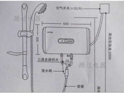 电热水器安装图（小厨宝电热水器安装图）