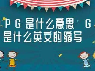 ppg是什么意思（PPG是什么意思）