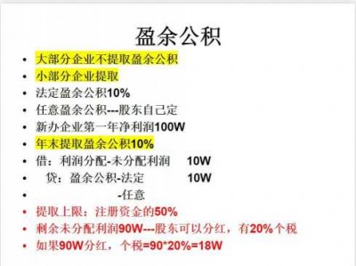 计提盈余公积（计提盈余公积比例）