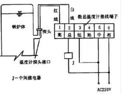温控器接线图（电地暖温控器接线图）