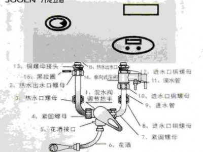 热水器混水阀（热水器混水阀安装图解）