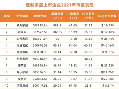 定制品牌（定制品牌市值排名）