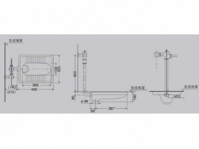 座便器尺寸（蹲便器尺寸标准尺寸图）