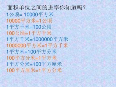 公顷和平方米（公顷和平方米之间还有什么单位）