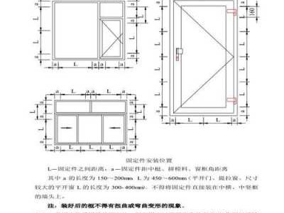 塑料门窗（塑料门窗框固定点间距应不大于多少毫米）