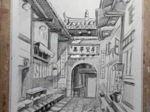 素描风景画（黑白素描风景画）