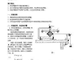 切变模量（切变模量和转动惯量的测量实验报告）