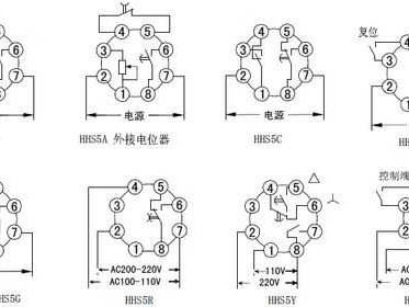 时间继电器接线图（延时时间继电器接线图）