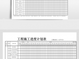 施工计划进度表（施工计划进度表怎么做）