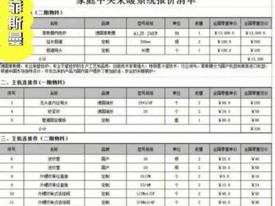 暖气片安装（暖气片安装报价表）