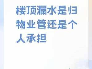 顶楼漏水（顶楼漏水物业不管该不该交物业费）