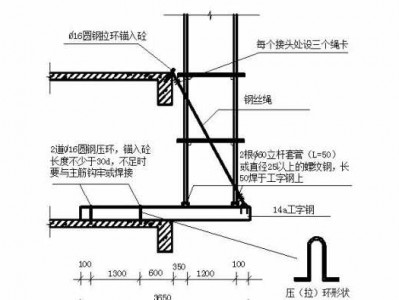 悬挑工字钢（悬挑工字钢间距布置规范）