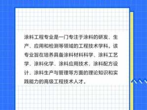 涂料工程（涂料工程专业）