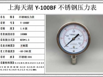 压力表量程（压力表量程有哪些规格）