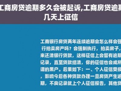 房贷逾期多久会被起诉（房贷逾期多久会被起诉拍卖,拍卖完还是否需要还房贷）