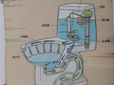 马桶内部结构图（抽水马桶内部结构图）