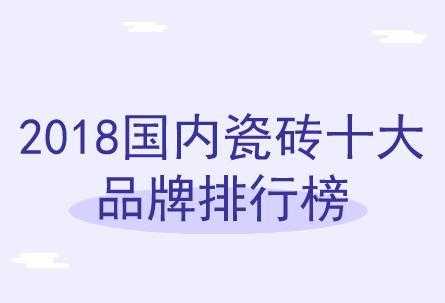 国内一线品牌瓷砖（国内一线品牌瓷砖排名前十）