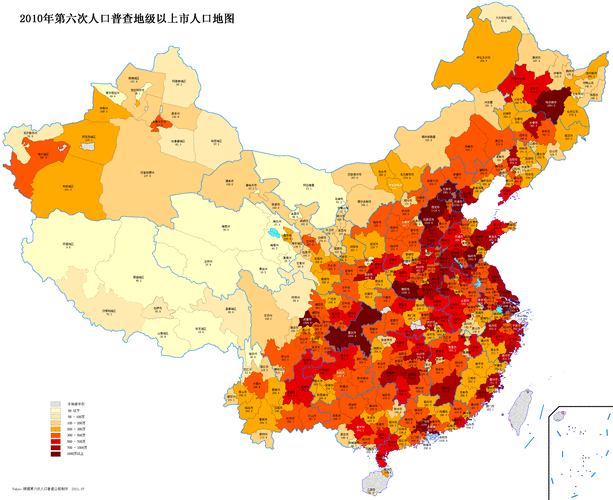 城市人口密度（中国城市人口密度）