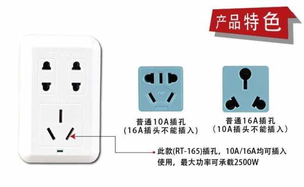 16a插座和10a插座区别（16a插座和10a插座区别 普通插头都能插吗）