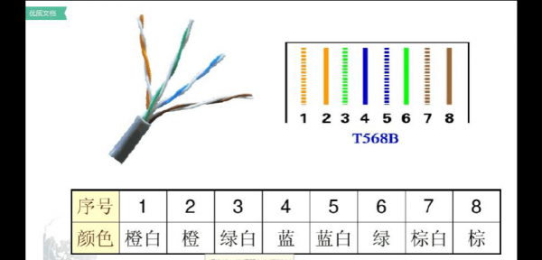 网线颜色顺序（制作网线颜色顺序）