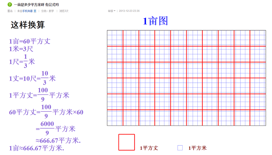 一亩多少平方米（一亩多少平方米怎么计算出来的）