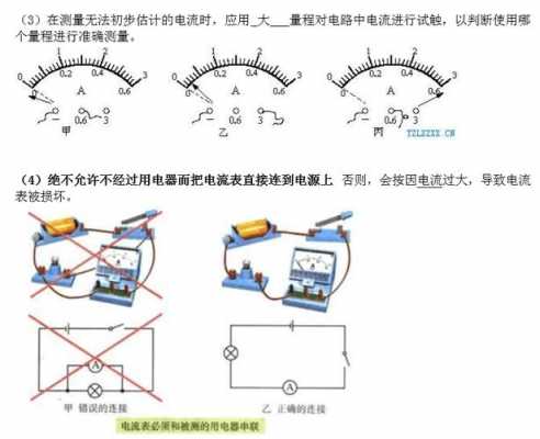 电流表的使用方法（电流表的使用方法口诀）