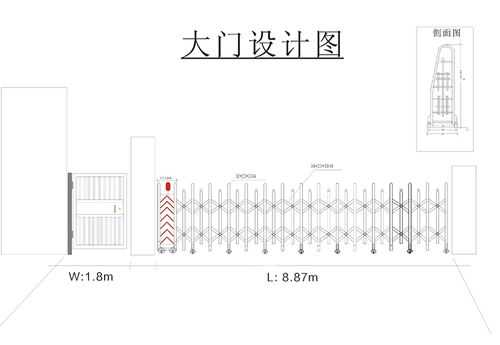 电动伸缩门尺寸（电动伸缩门尺寸图）