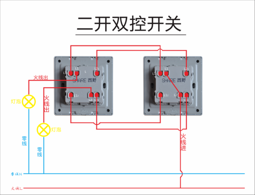 单开双控开关接线（单开双控开关接线图）