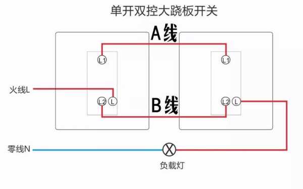 单开双控开关接线（单开双控开关接线图）