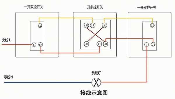 一开多控开关（一开多控开关接线图）