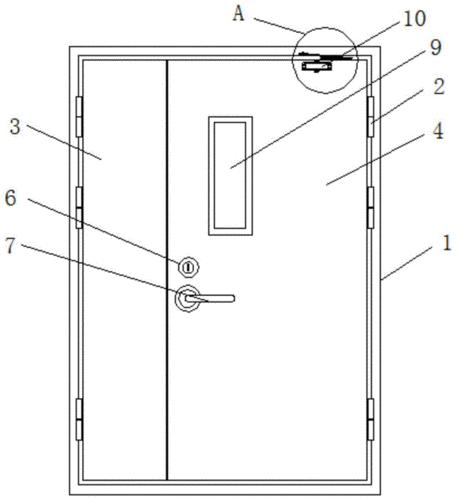 日上防火门（日上防火门的结构示意图）