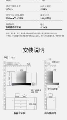 烟机安装尺寸（t型油烟机安装尺寸）