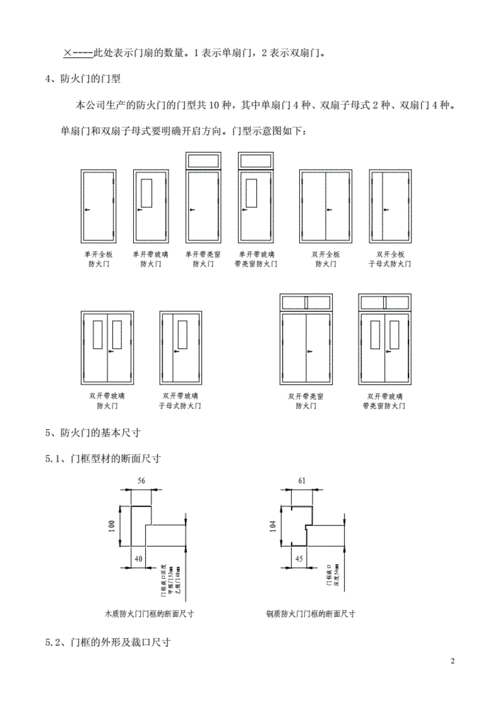 防火门尺寸（防火门尺寸验收规范要求）