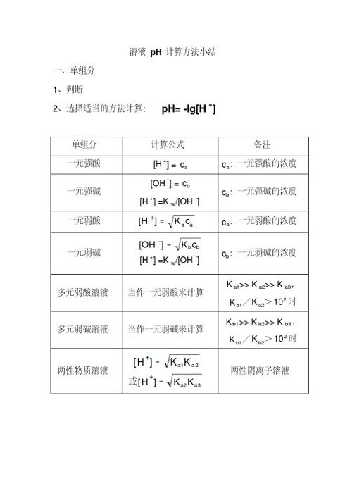 多元酸（多元酸碱溶液PH的计算）