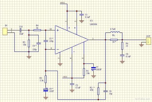 lm3886（lm3886tf功放电路图）