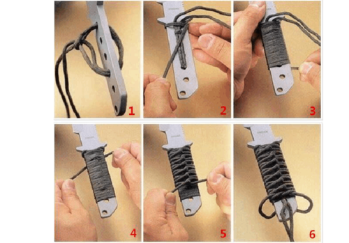 刀把（刀把绳子缠法）