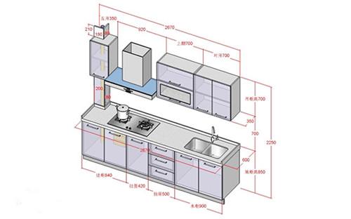 厨房橱柜（厨房橱柜效果图尺寸）