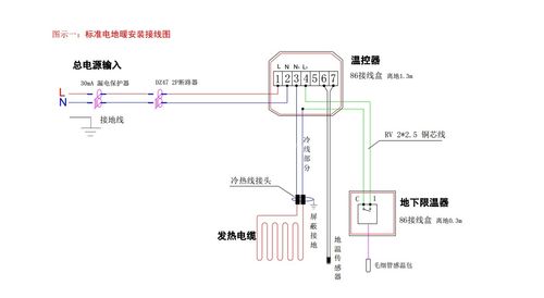 温控器接线图（电地暖温控器接线图）