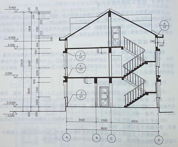 剖面图方向怎么看（建筑图剖面图方向怎么看）